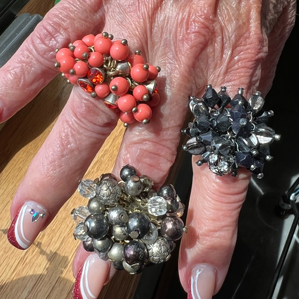 Cocktail Beaded Rings - Assortment